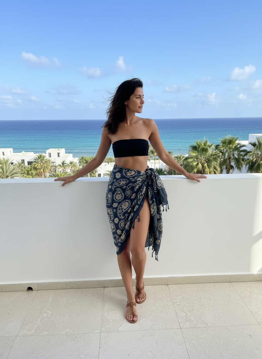 Indie satin sarong