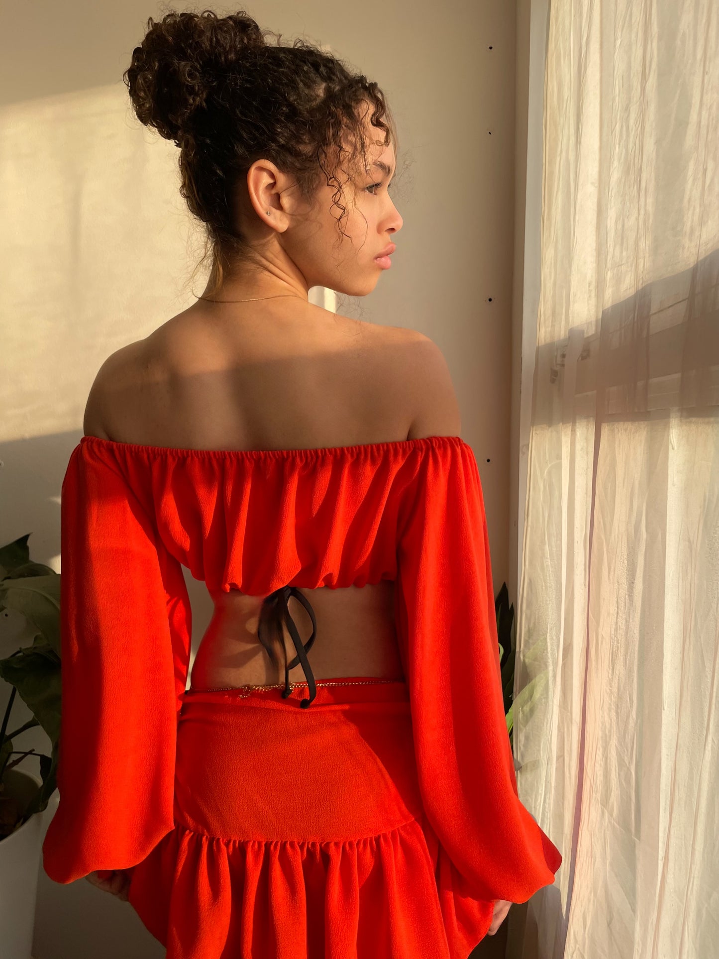 NOVA SARONG SET- ORANGE