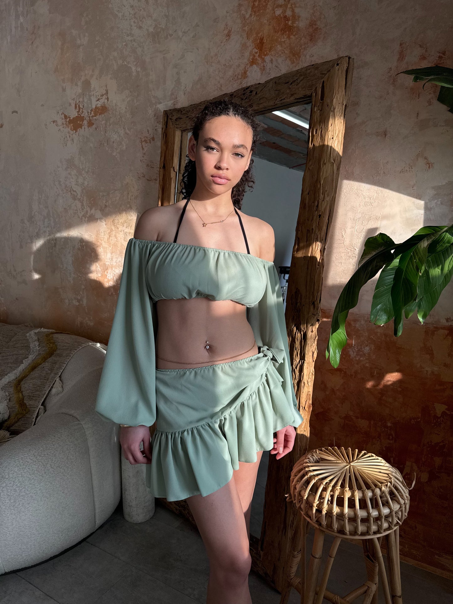 NOVA SARONG SET - SAGE