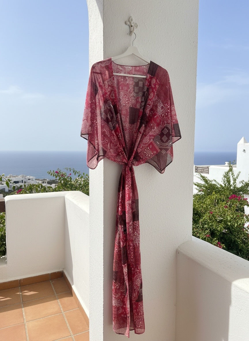Boho Mosaic Beach Kaftan
