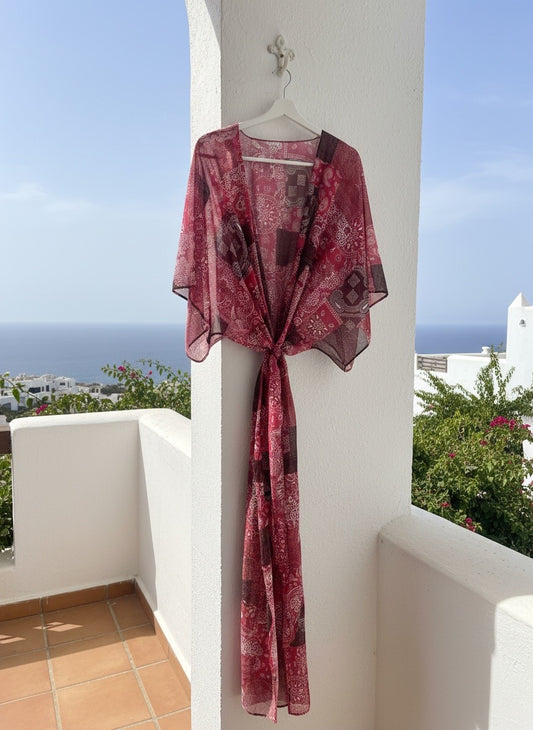 Boho Mosaic Beach Kaftan